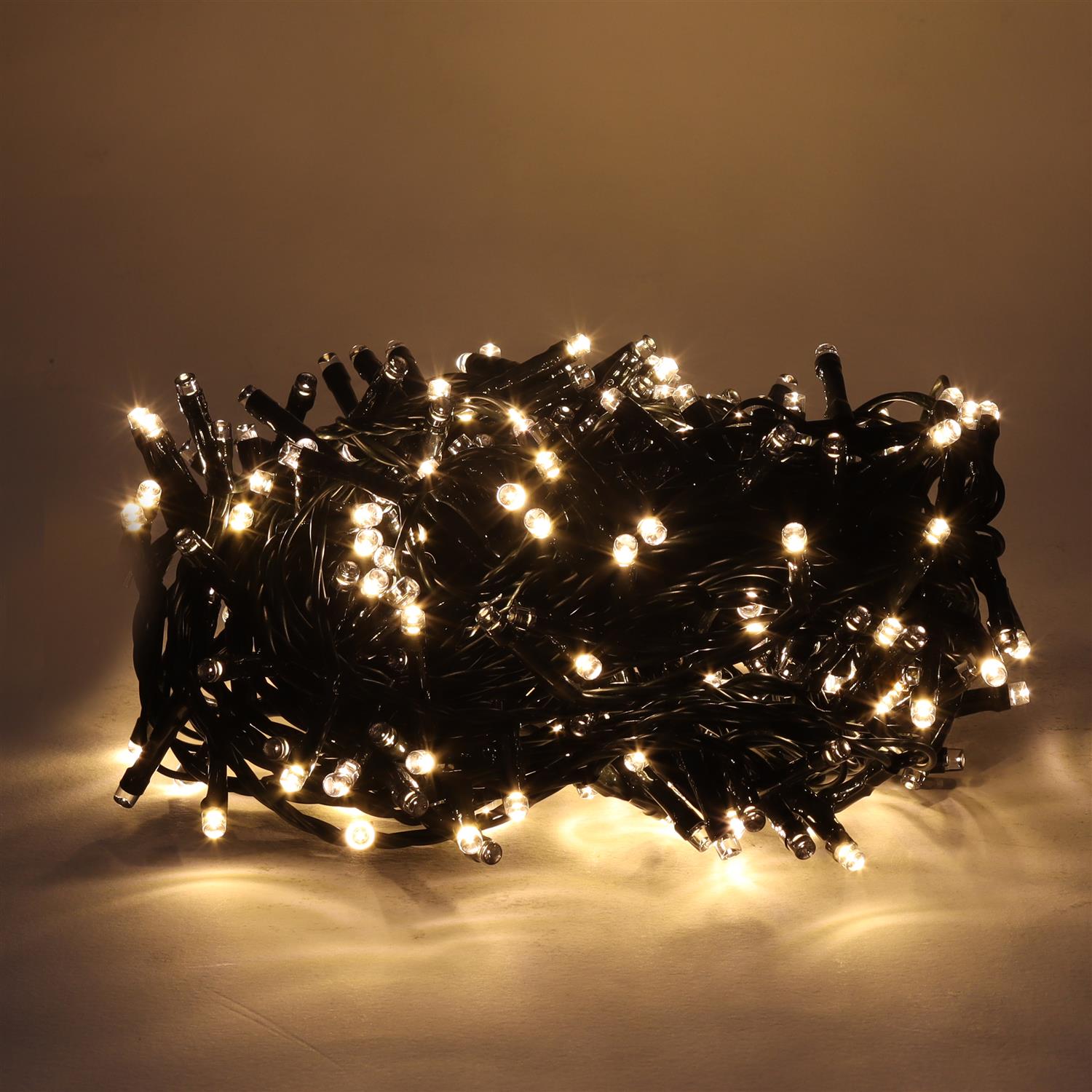 HIGH-TECH LUCI DI NATALE 300 LED BIANCO CALDO DA INTERNO E ESTERNO 13,5 METRI