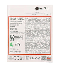 HIGH-TECH FILO A 100 LED LUCE BIANCA CALDA DA 8.50 METRI