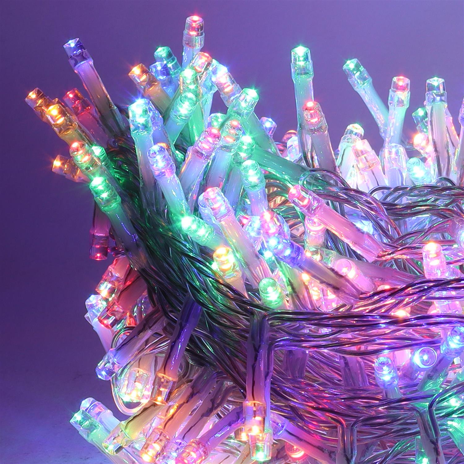 HIGH-TECH LUCI DI NATALE 500 LED MULTICOLR DA INTERNO E ESTERNO 26,5 METRI