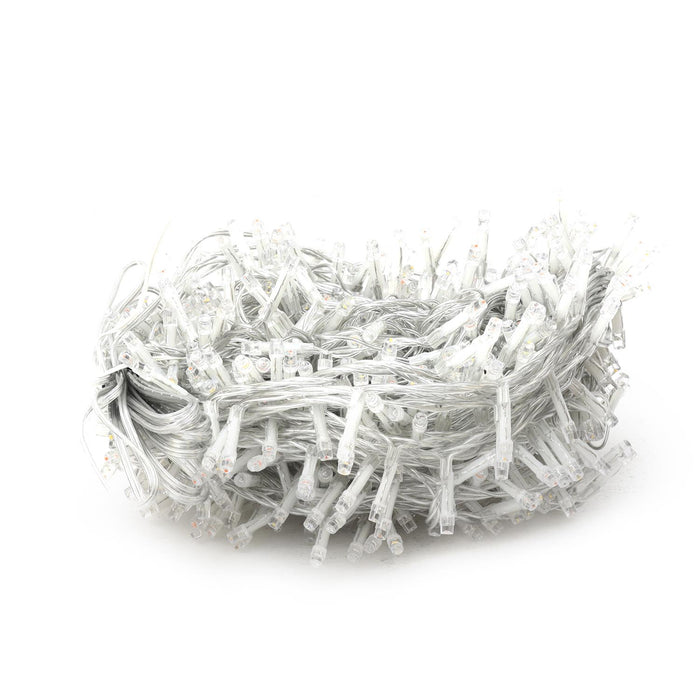 HIGH-TECH LUCI DI NATALE 500 LED BIANCO CALDO DA INTERNO E ESTERNO 26,5 METRI