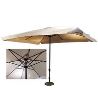 MAURY'S OMBRELLONE RETTANGOLARE 3 X 4 MT IN COLORE ECRÙ