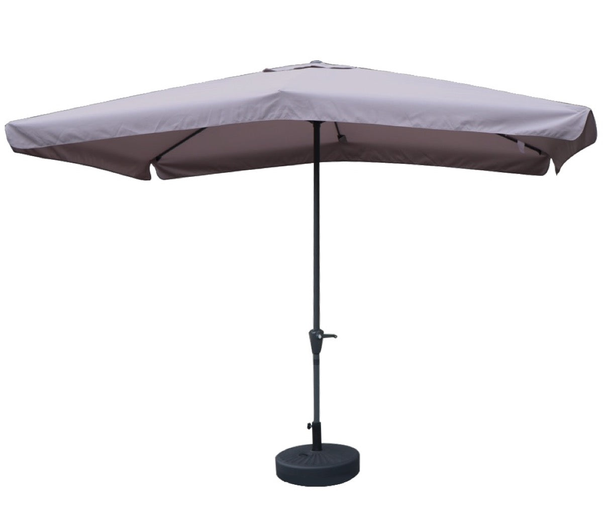 MAURY'S OMBRELLONE DA GIARDINO RETTANGOLARE 3 X 2 MT IN COLORE GRIGIO