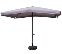 MAURY'S OMBRELLONE DA GIARDINO RETTANGOLARE 3 X 2 MT IN COLORE GRIGIO