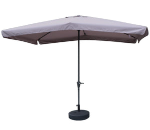 MAURY'S OMBRELLONE DA GIARDINO RETTANGOLARE 3 X 2 MT IN COLORE GRIGIO