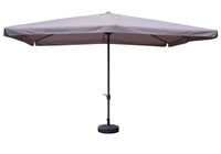 MAURY'S OMBRELLONE DA GIARDINO RETTANGOLARE 3 X 4 MT IN COLORE GRIGIO