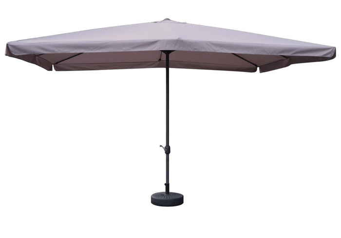 MAURY'S OMBRELLONE DA GIARDINO RETTANGOLARE 3 X 4 MT IN COLORE GRIGIO