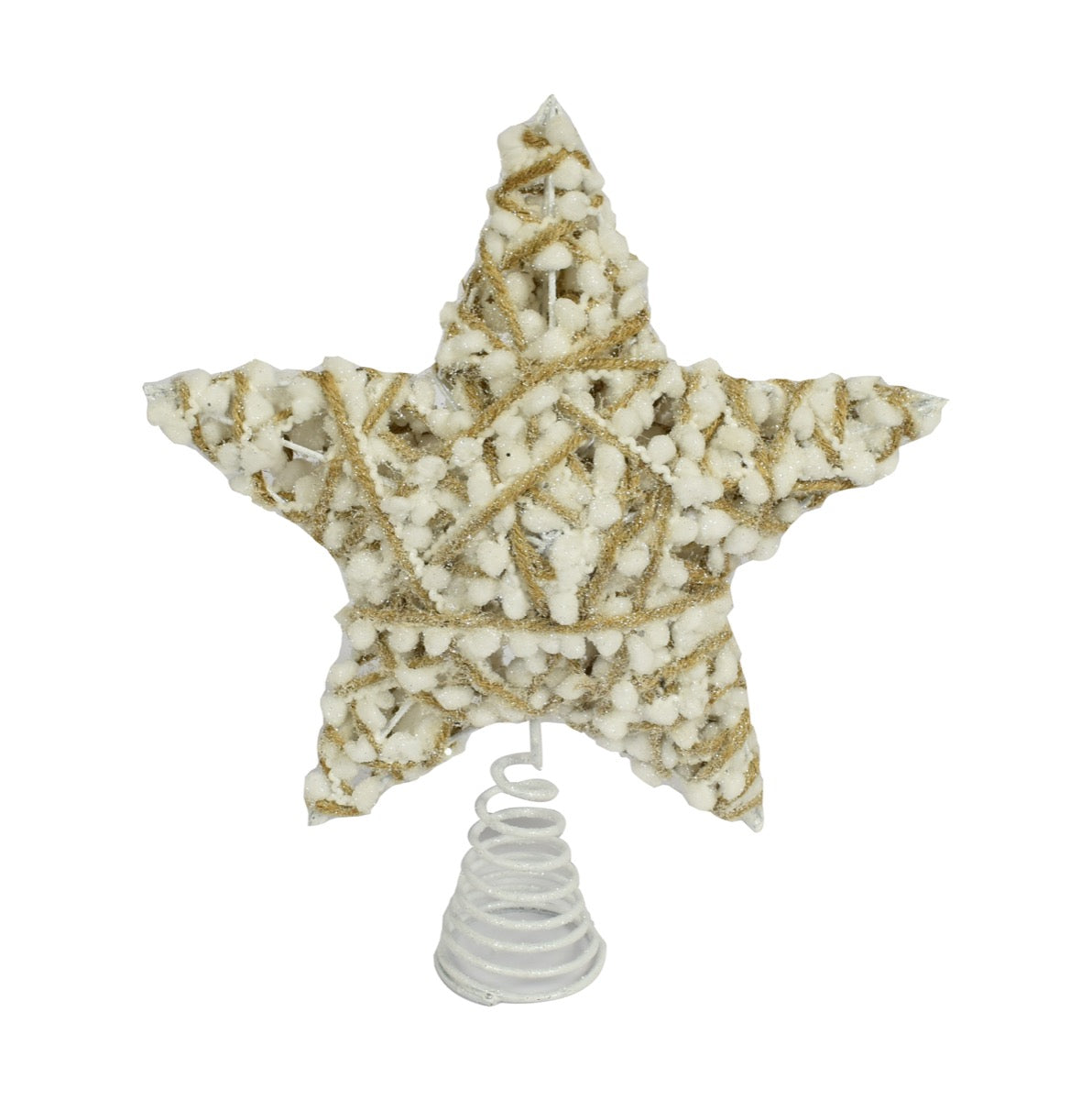 SNOWBALL PUNTALE  A STELLA IN COLORE ORO