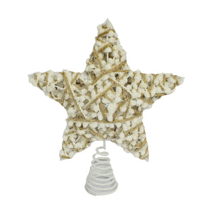 SNOWBALL PUNTALE  A STELLA IN COLORE ORO