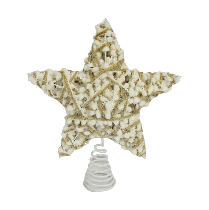 SNOWBALL PUNTALE  A STELLA IN COLORE ORO