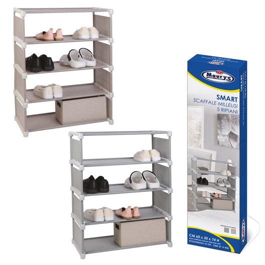 MAURY'S SMART SCAFFALE CON 5 RIPIANI 60 X 30 X H74 CM IN COLORE ASSORTITO