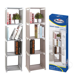 MAURY'S SMART TOWER SCAFFALE MULTIUSO CON 5 RIPIANI 32 X 30 X H125 CM