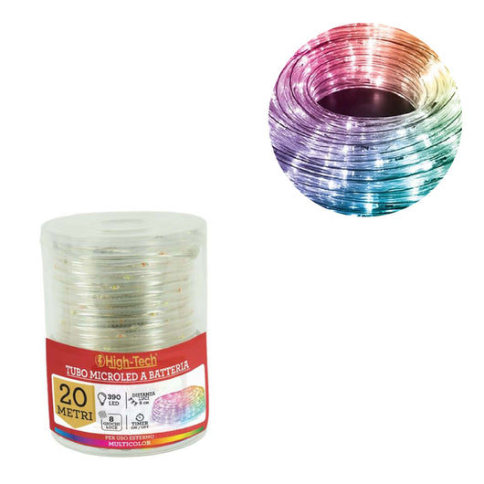 HIGH TECH TUBO MICROLED A BATTERIA DA 20 MT CON LUCI MULTICOLOR