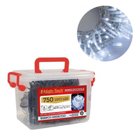HIGH-TECH MINILUCCIOLE CON FILO TRASPARENTE 33,75 M CON 750 LED GHIACCIO