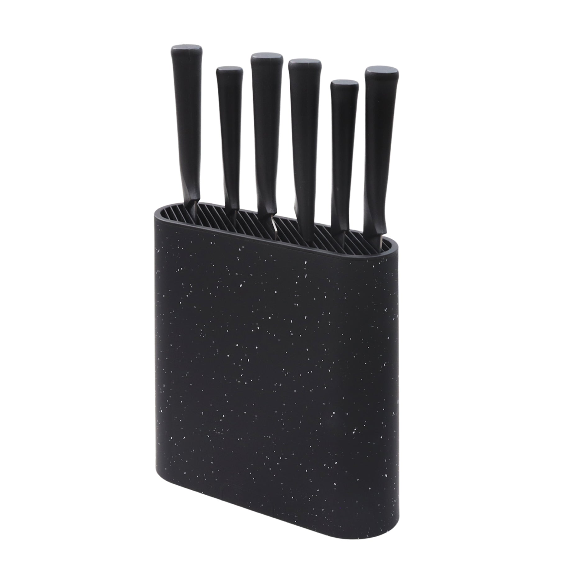 MAURY'S CEPPO CON 6 COLTELLI SMART DA CUCINA IN COLORE NERO