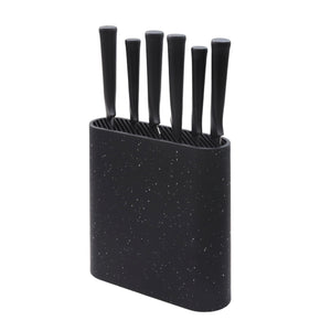 MAURY'S CEPPO CON 6 COLTELLI SMART DA CUCINA IN COLORE NERO