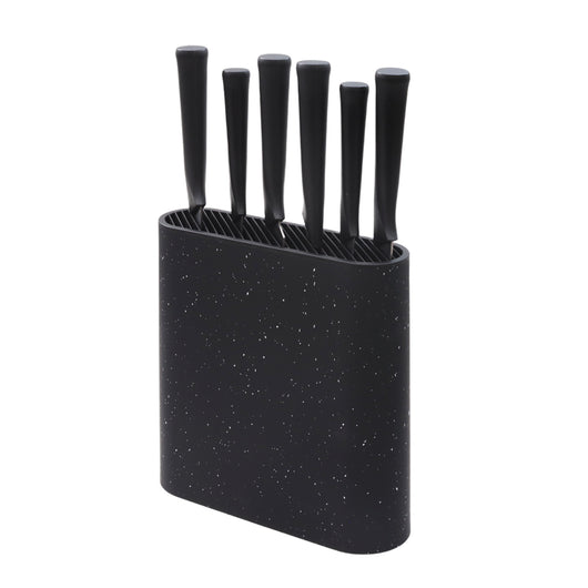 MAURY'S CEPPO CON 6 COLTELLI SMART DA CUCINA IN COLORE NERO