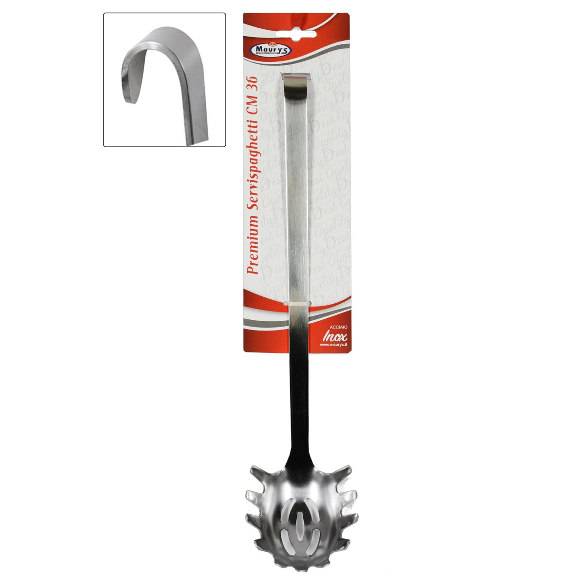 MAURY'S PREMIUM SERVISPAGHETTI IN ACCIAIO INOX DA 36 CM