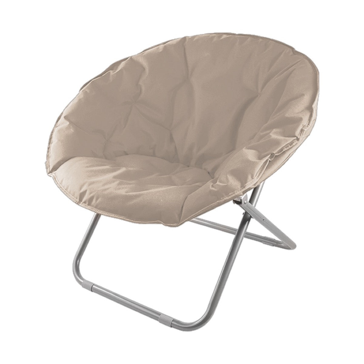 MAURYS' POLTRONA MOON FANSTASIA ECRU ROTONDA PIEGHEVOLE E MORBIDA 75X82H CM