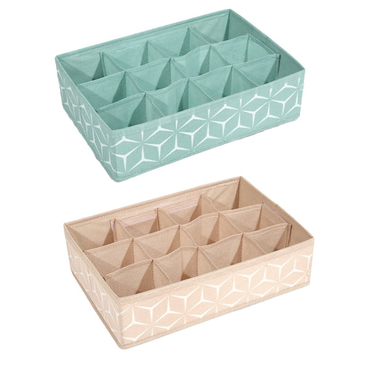 MAURY'S SHAPE ORDINELLO IN TESSUTO 12 SCOMPARTI 32X22X9 CM COLORE ASSORTITO