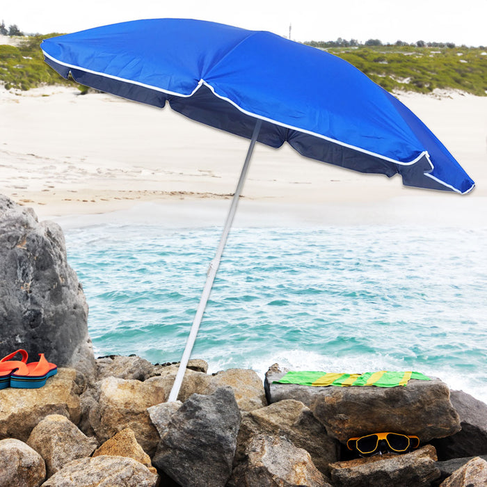 OMBRELLONE DA MARE CM.170 DIAMETRO IN COLORAZIONE ASSORTITA