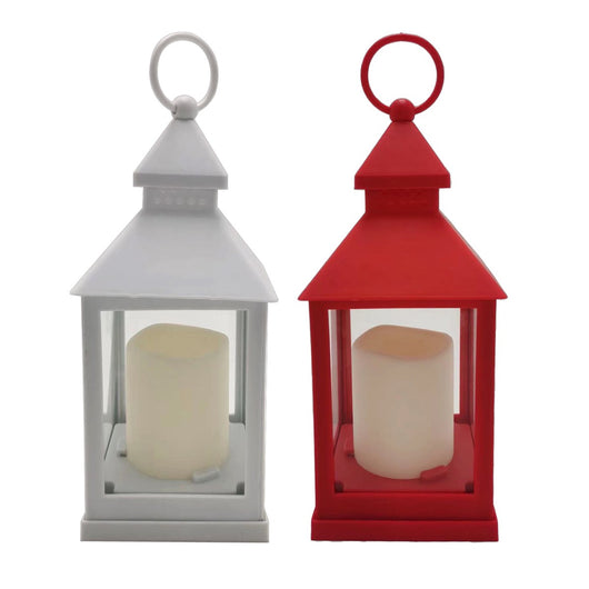 MAURY'S LANTERNA DECORATIVA CON CANDELA A BATTERIA IN COLORE ASSORTITO