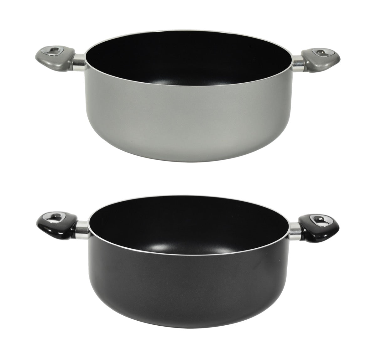 CASSERUOLA CHEF INDUCTION CON 2 MANICI 28 CM COLORI ASSORTITI