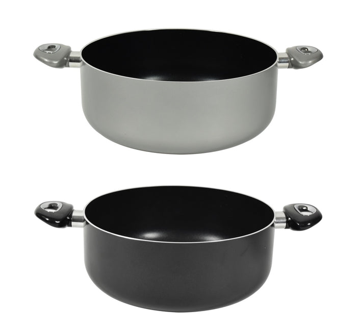 CASSERUOLA CHEF INDUCTION CON 2 MANICI 28 CM COLORI ASSORTITI