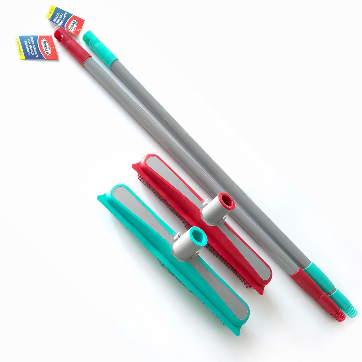 MAURY'S SCOPA GOMMATA CON MANICO TELESCOPICO IN COLORAZIONE ASSORTITA