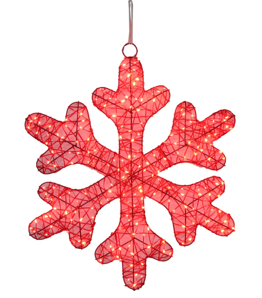 HIGH-TECH FIOCCO DI NEVE 210 LED ROSSO CM. 60