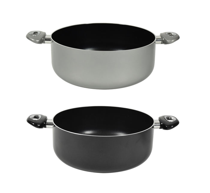 CASSERUOLA CHEF INDUCTION CON 2 MANICI 26 CM COLORI ASSORTITI