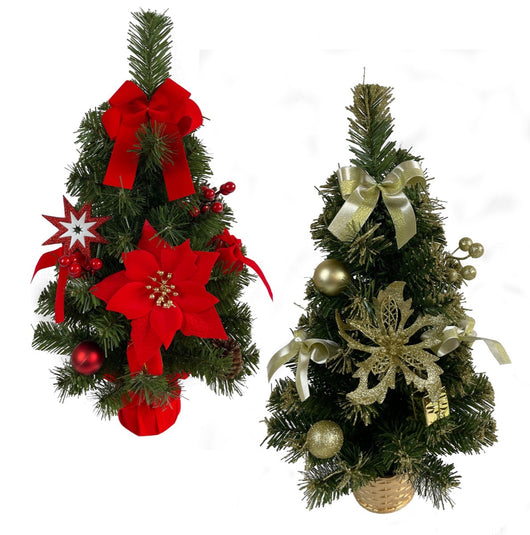 ALBERO DA TAVOLO CON DECORAZIONI DA 70 CM IN COLORE ASSORTITO