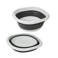 MAURY'S BACINELLA PIEGHEVOLE CAPIENZA DA 5 LT IN COLORE GRIGIO E BIANCO