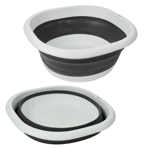 MAURY'S BACINELLA PIEGHEVOLE CAPIENZA DA 7 LT IN COLORE NERO E BIANCO