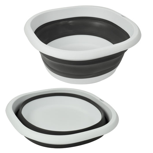 MAURY'S BACINELLA PIEGHEVOLE CAPIENZA DA 7 LT IN COLORE NERO E BIANCO