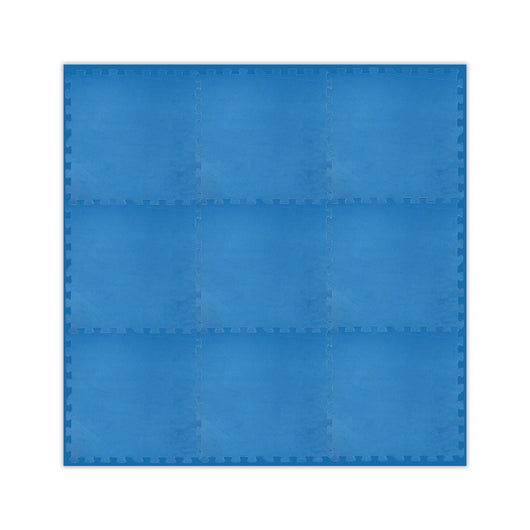 TAPPETINO EVA SOTTO PISCINA 9 PZ PIASTRELLE 50X50 CM SPESSE 3 MM MORBIDE ANTISCIVOLO