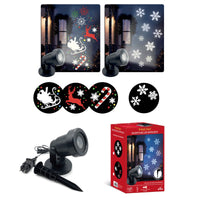 HIGH-TECH PROIETTORE A LED PER ESTERNI CON DECORI NATALIZI ASSORTITO