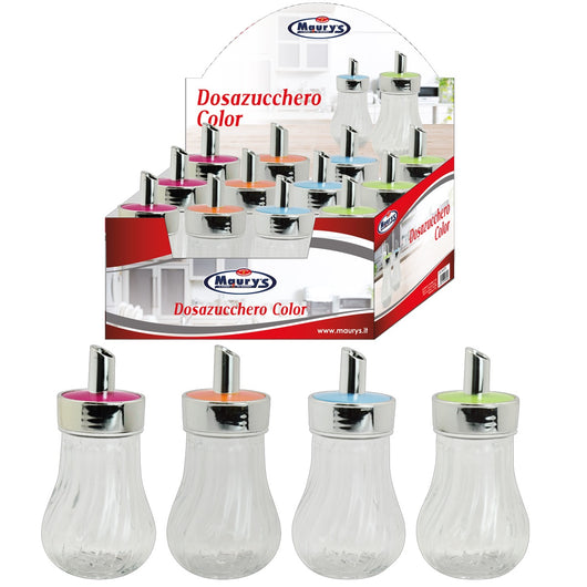 MAURY'S DOSAZUCCHERO TONDO8X14,5CM IN COLORE ASSORTITO