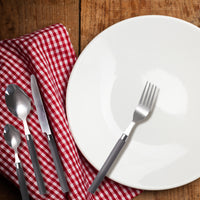 MAURY'S SET POSATE LUCY IN CONFEZIONE DA 24 PEZZI IN COLORE GRIGIO