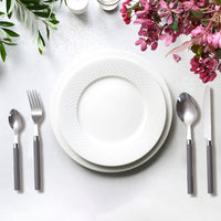 MAURY'S SET POSATE LUCY IN CONFEZIONE DA 24 PEZZI IN COLORE GRIGIO