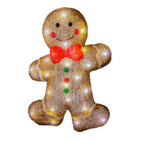 MA MAISON PAN DI ZENZERO LUMINOSO 40 LED 28X8X37 CM A CORRENTE PERSONAGGIO SIMPATICO