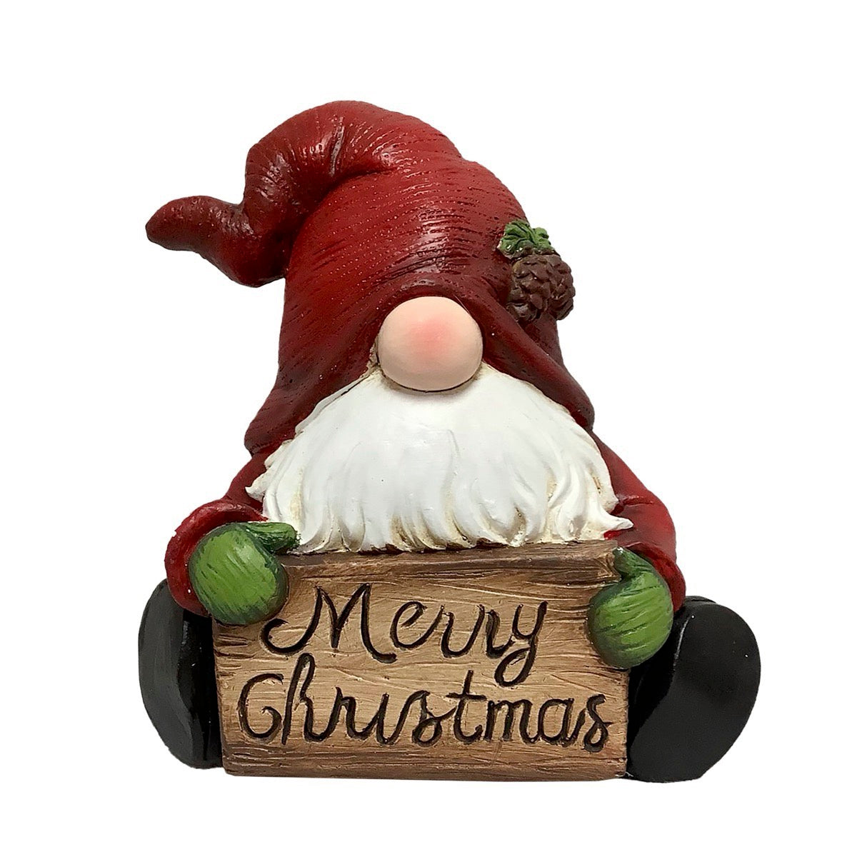 MA MAISON GNOMO NATALIZIO MERRY CHRISTMAS CON CARTELLO E SCRITTA 26H CM