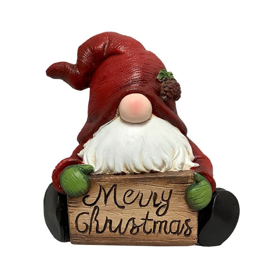 MA MAISON GNOMO NATALIZIO MERRY CHRISTMAS CON CARTELLO E SCRITTA 26H CM OKX