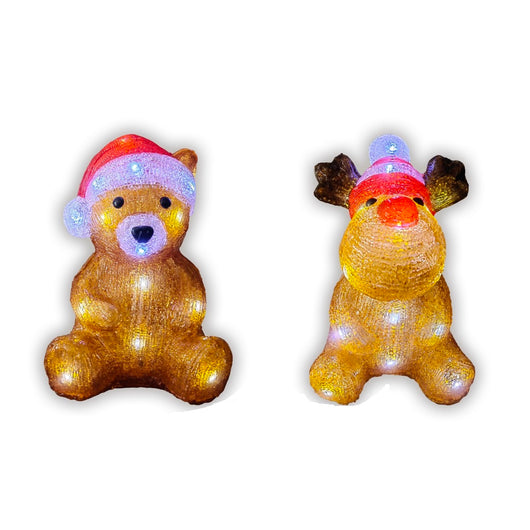 MA MAISON ANIMALI LUMINOSI 20 LED 16X16X23 CM A BATTERIA ANIMALETTO A FANTASIA ASSORTITA