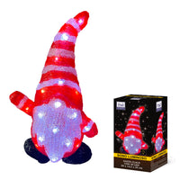MA MAISON BABBO NATALE GONOMO LUMINOSO 30 LED 20X14,5X35 CM A BATTERIA PERSONAGGIO SIMPATICO