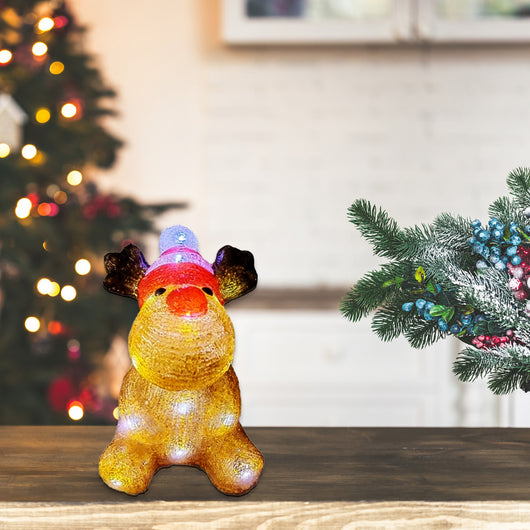 MA MAISON ANIMALI LUMINOSI 20 LED 16X16X23 CM A BATTERIA ANIMALETTO A FANTASIA ASSORTITA