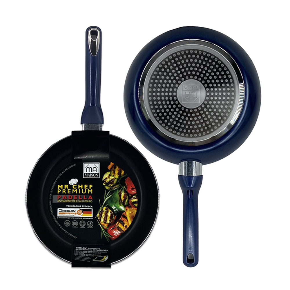 MA MAISON MR CHEF PREMIUM PADELLA CM.20 ANTIADERENTE IN ALLUMINIO CUCINA TRADIZIONALE E INDUZIONE