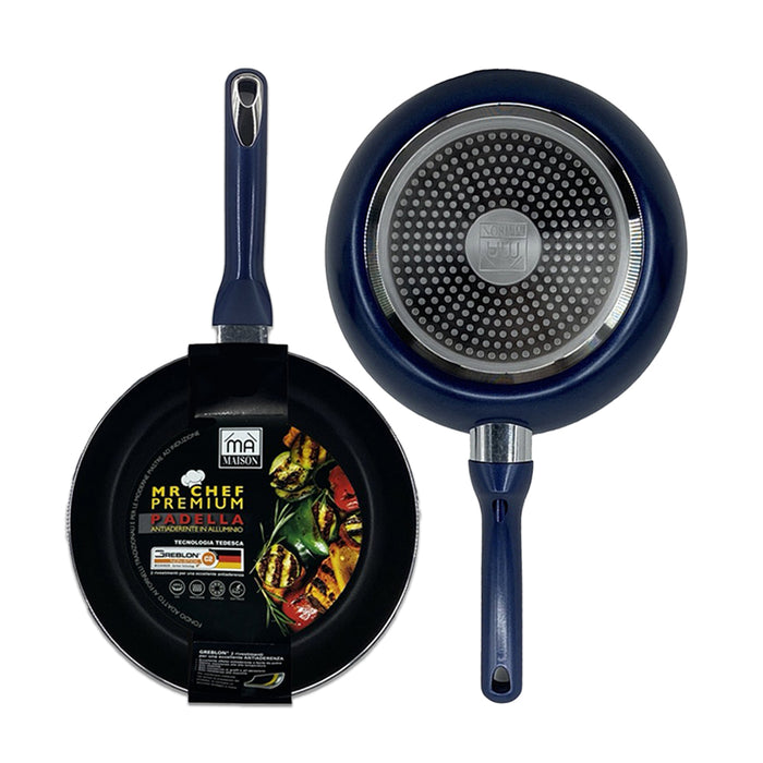 MA MAISON MR CHEF PREMIUM PADELLA CM.20 ANTIADERENTE IN ALLUMINIO CUCINA TRADIZIONALE E INDUZIONE