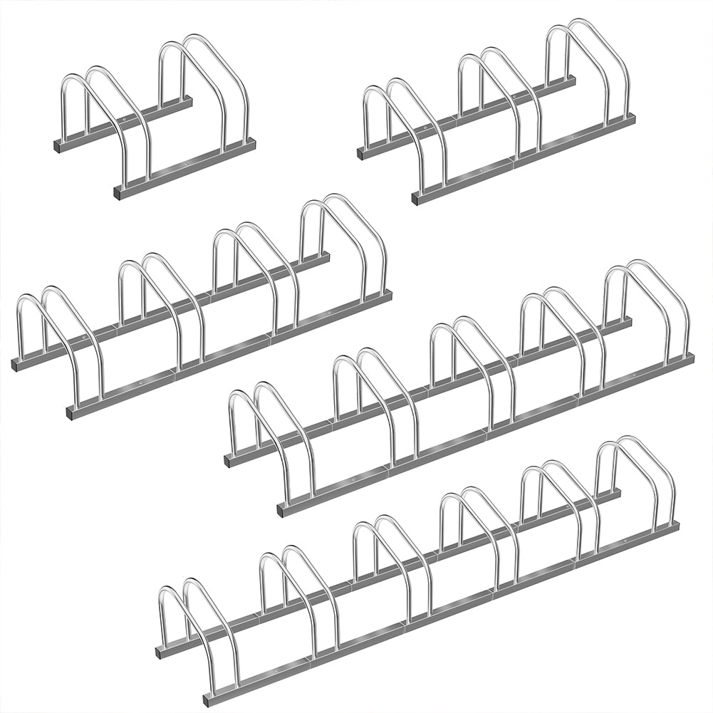Parcheggio 4 Posti Porta Bici Stand Rastrelliera Cavalletto Biciclette Acciaio