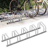 Parcheggio Porta Bici 5 Posti Stand Cavalletto Rastrelliera Bicicletta Acciaio