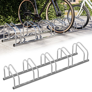Parcheggio Porta Bici 5 Posti Stand Cavalletto Rastrelliera Bicicletta Acciaio